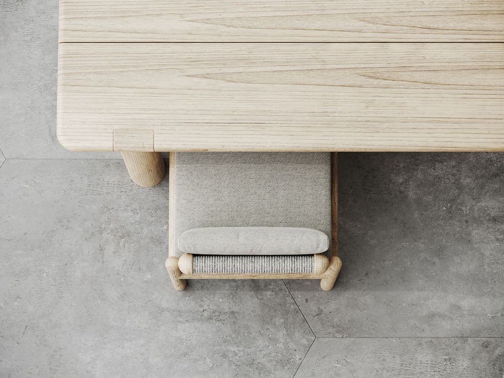 Chairs - Caleo-Natural Armless Dining Chair - SNOC