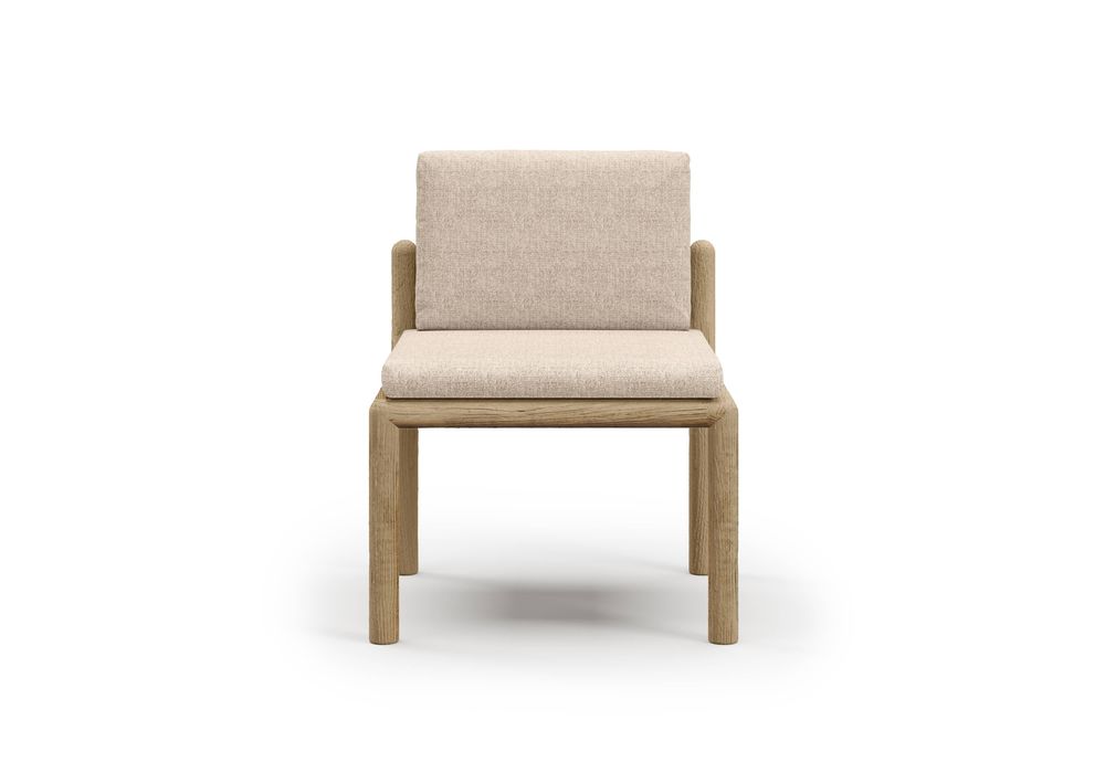 Chairs - Caleo-Natural Armless Dining Chair - SNOC