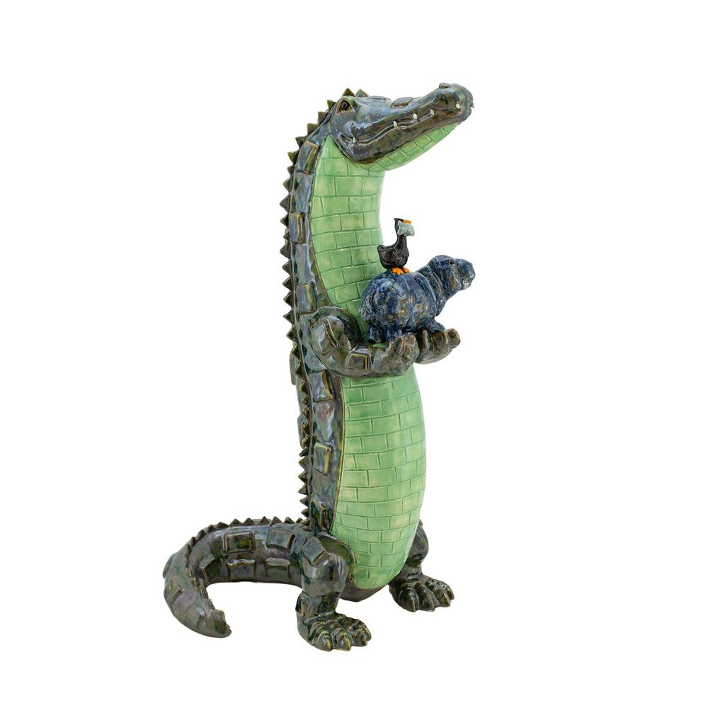 Sculptures, statuettes et miniatures - Crocodile - VALERIE COURTET