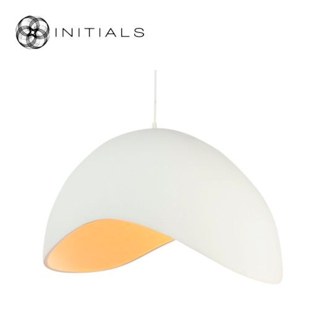 Hanging lights - Hanging Lamp Napoleon Polyresin White - HAANS LIFESTYLE