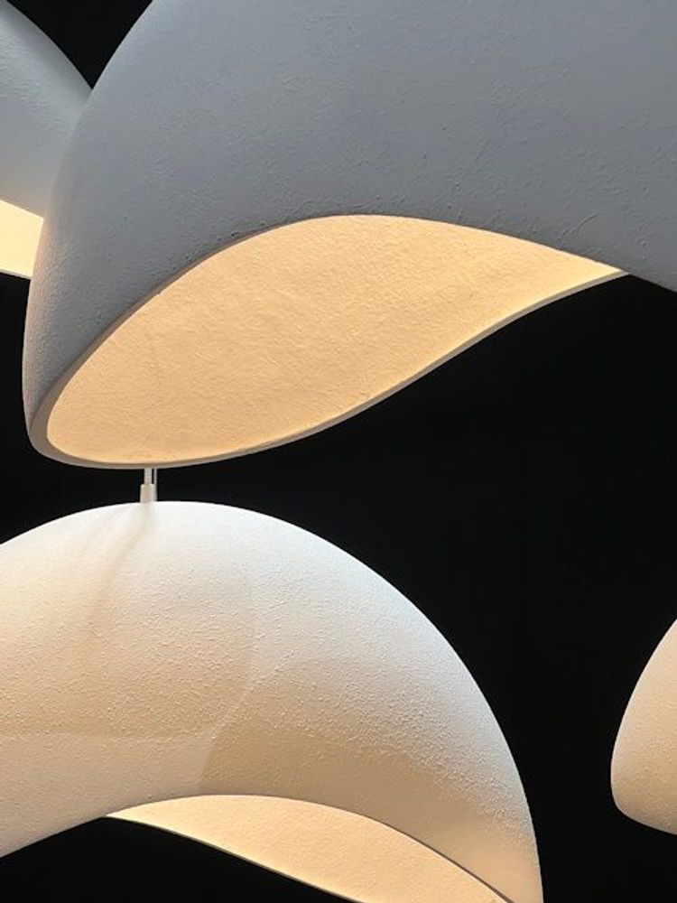 Hanging lights - Hanging Lamp Napoleon Polyresin White - HAANS LIFESTYLE