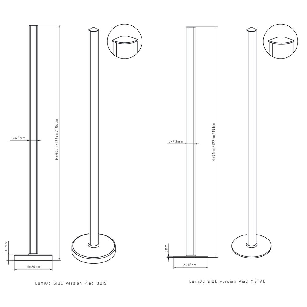 Office design and planning - Natural Light - SIDE Floor Lamp - ELYPSUN