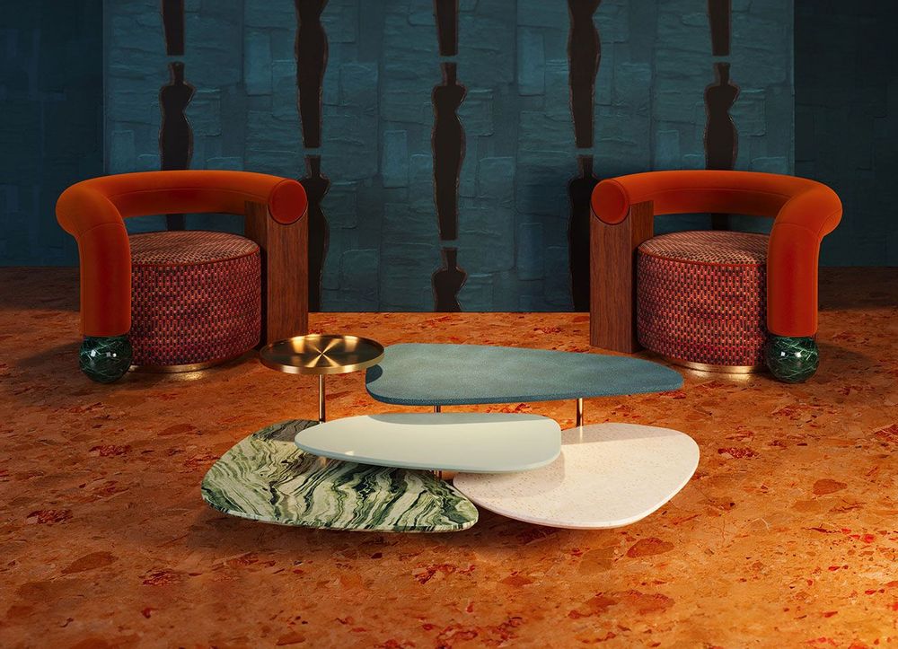 Coffee tables - La Toile Center Table - MALABAR