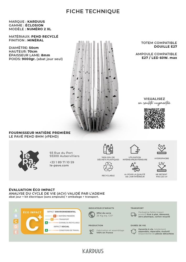 Decorative objects - ECLOSION n°2 XL | LE PAVÉ floreal - KARDUUS