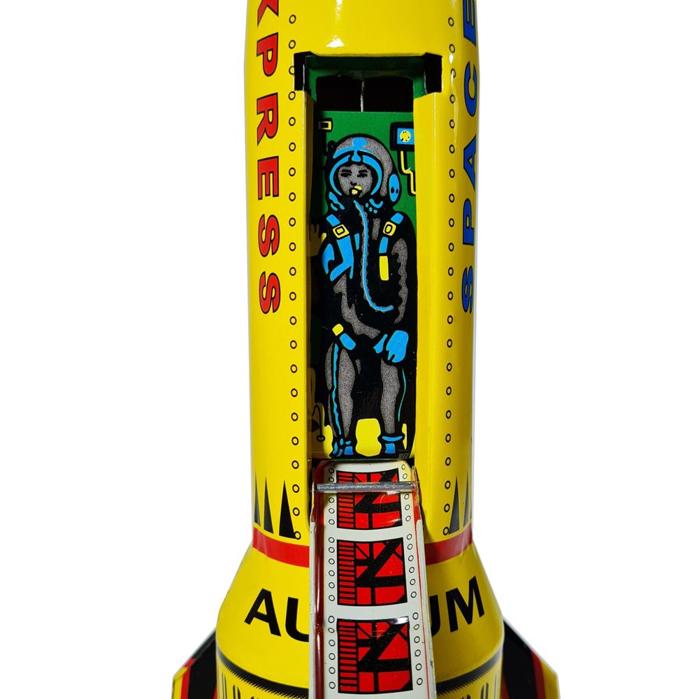 Jeux enfants - Fusée Spatiale "Aurum", jaune - BLECHFABRIK