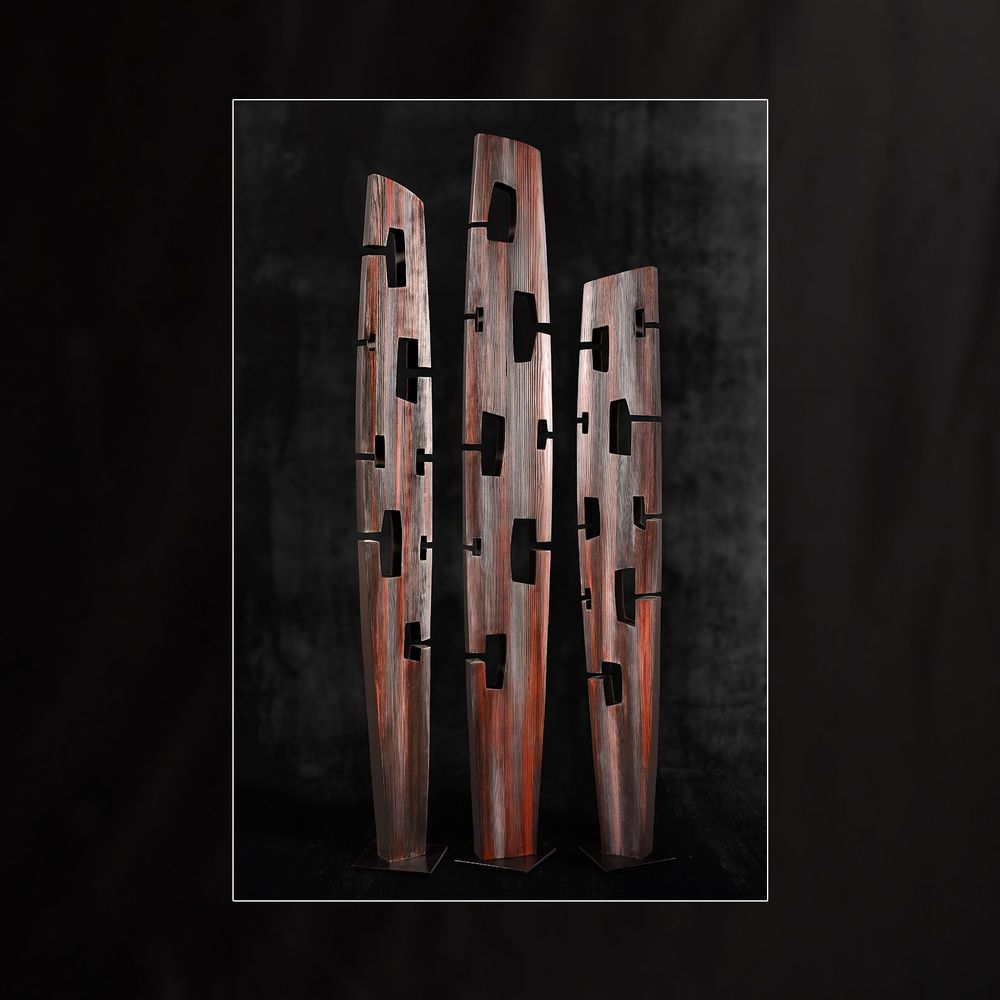 Pièces uniques - SERIE LEAF LACE IX, X ET XI - sculptures bois contemporaines  design - NILS ORM