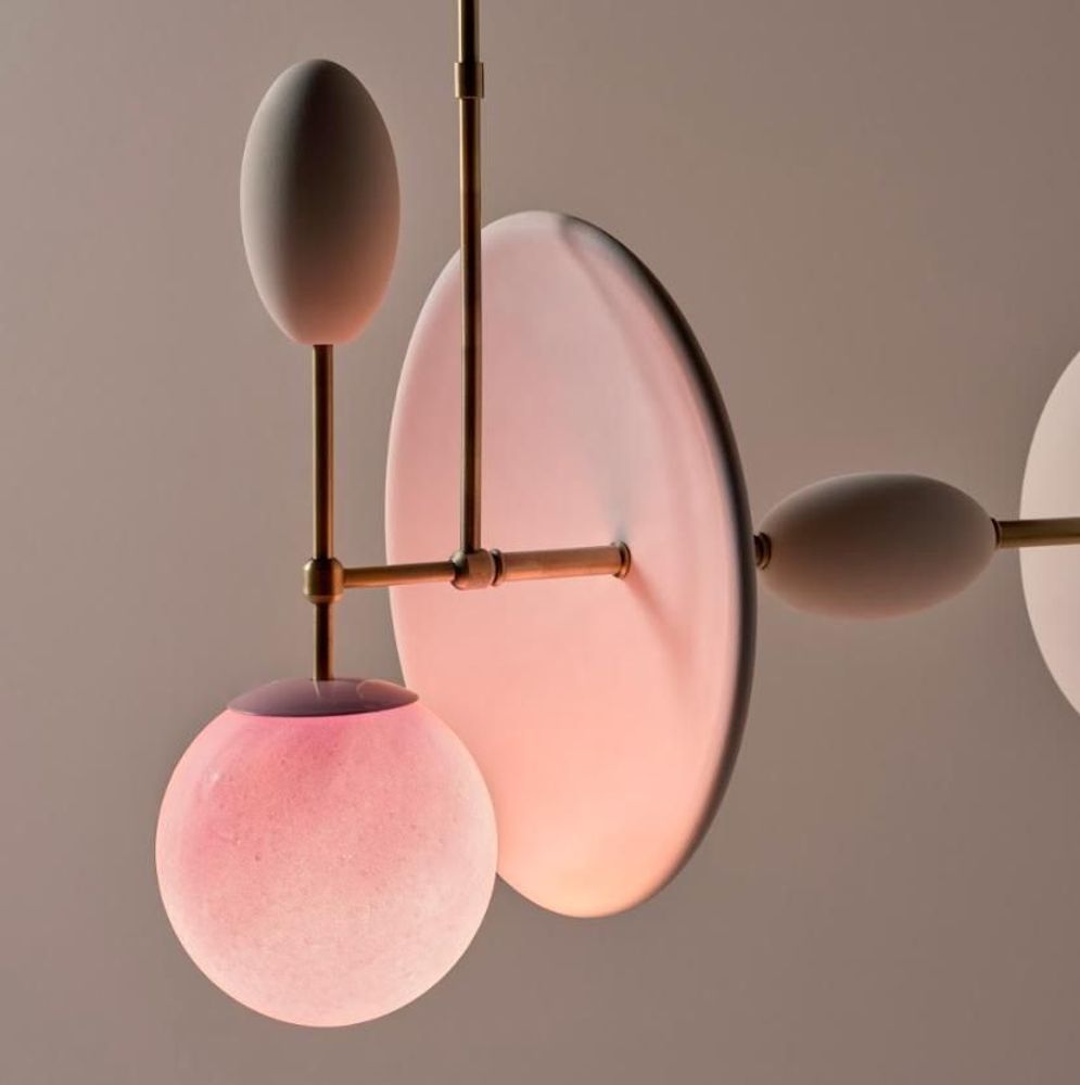 Hanging lights - Aglaea - Glass & Ceramic Pendant Lamp - SPHAER
