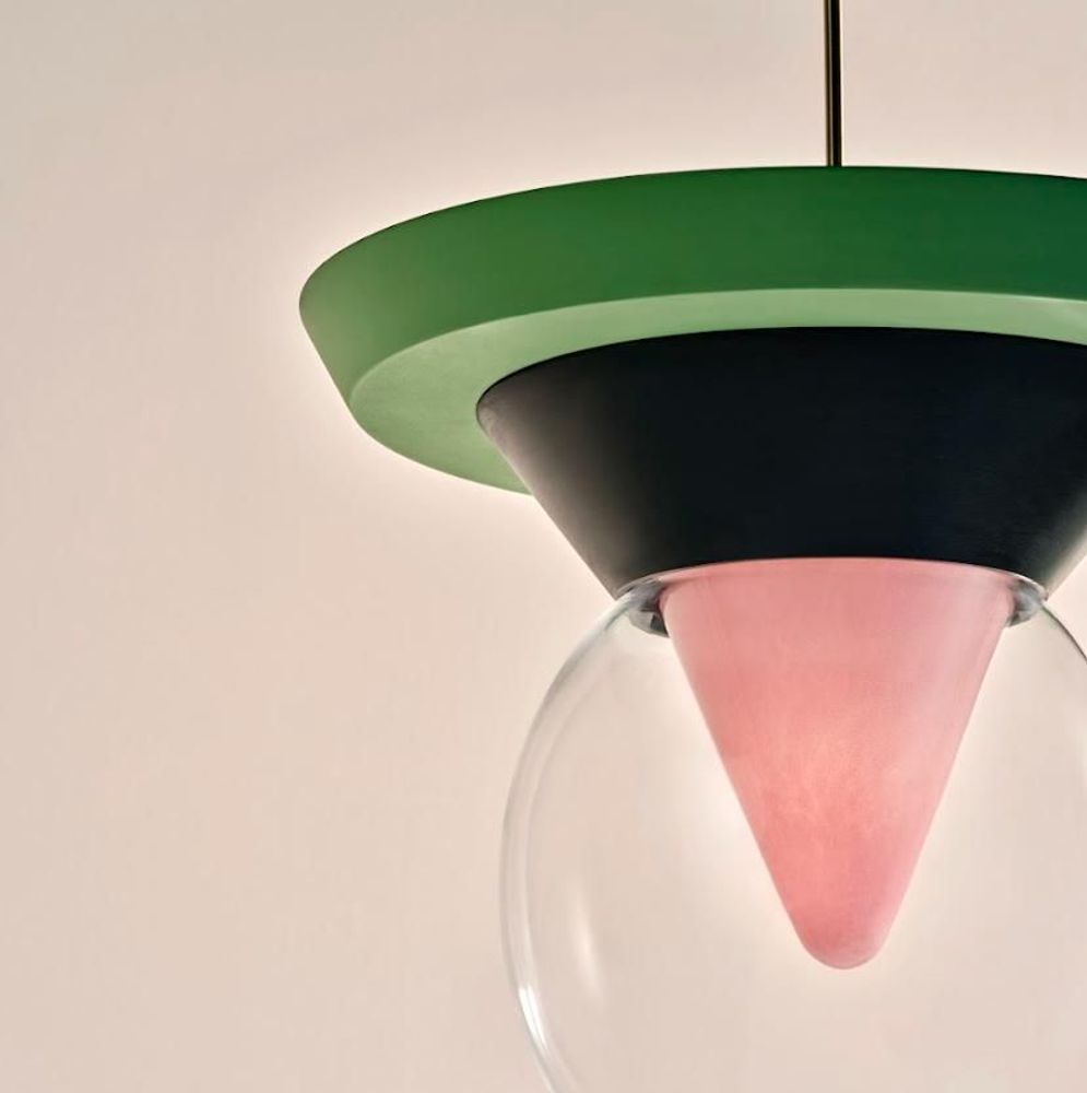 Hanging lights - Bia - Glass & Ceramic Pendant Lamp - SPHAER