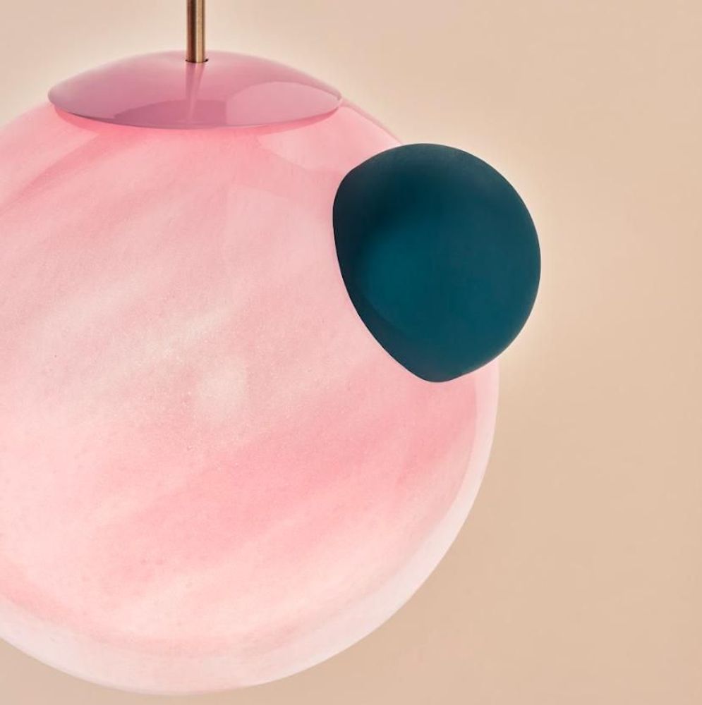 Hanging lights - Ourania - Glass & Ceramic Pendant Lamp - SPHAER