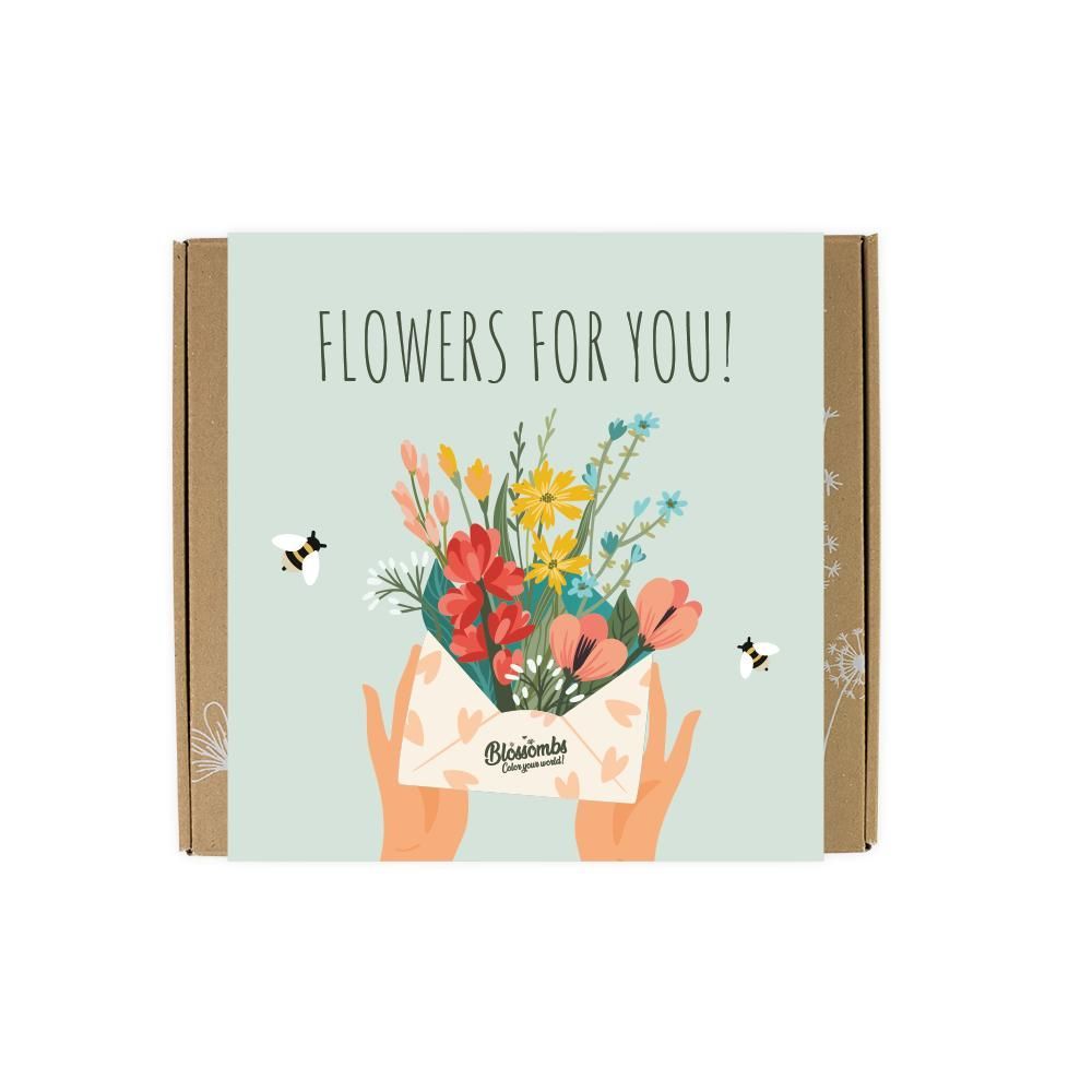 Gifts - Blossombs Gift Box Medium - Flowers for You - with 9 Seed Bombs - BLOSSOMBS