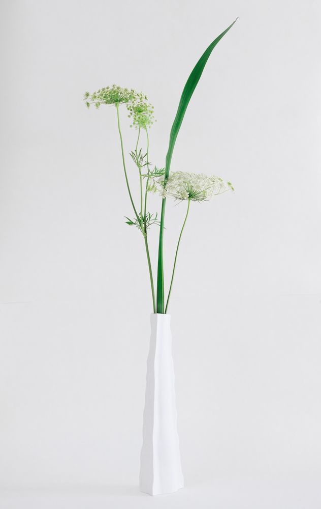 Carafes - Vase Mira , biscuit de porcelain,H33 - YLVAYA DESIGN