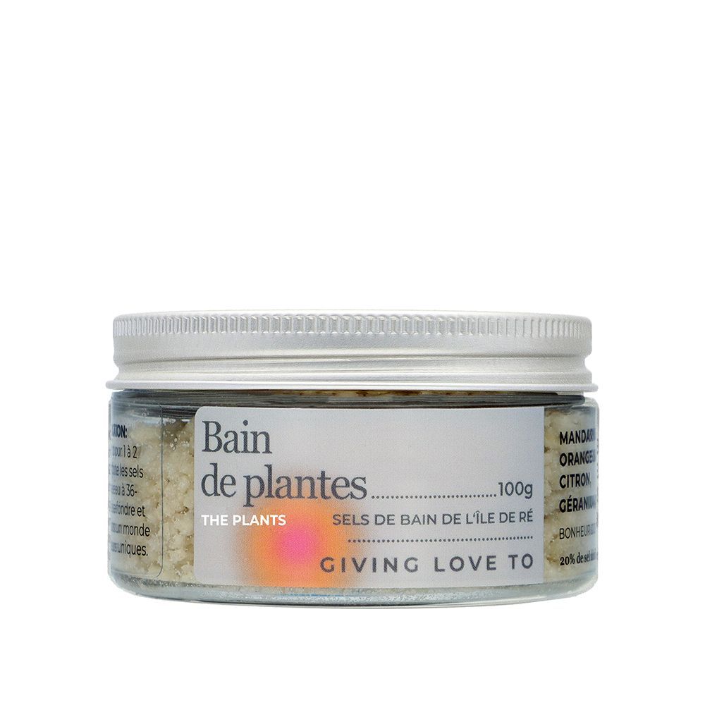 Installation accessories - Bath Salts THE PLANTS Happiness & good mood 100g - GIVING LOVE TO