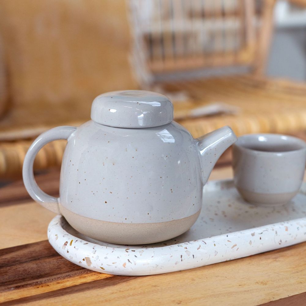 Tasses et mugs - Soft teapot glazed clay - KINTA