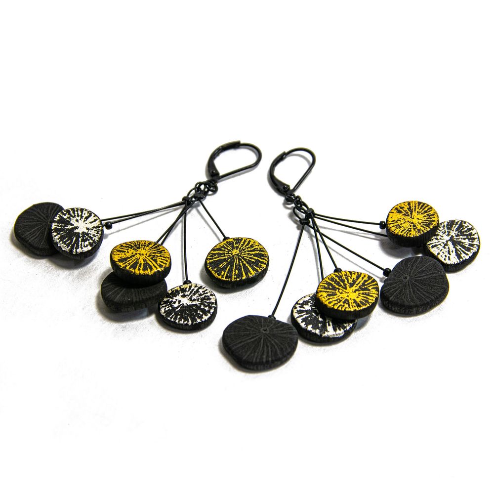 Jewelry - PALLA-EDO-KIN Earrings - CHARCOAL ESKIMEÏT