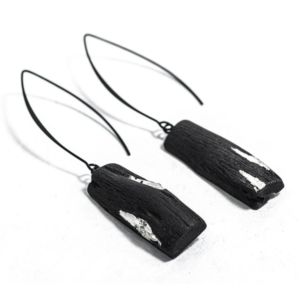 Jewelry - PALLA-FULI earrings - CHARCOAL ESKIMEÏT