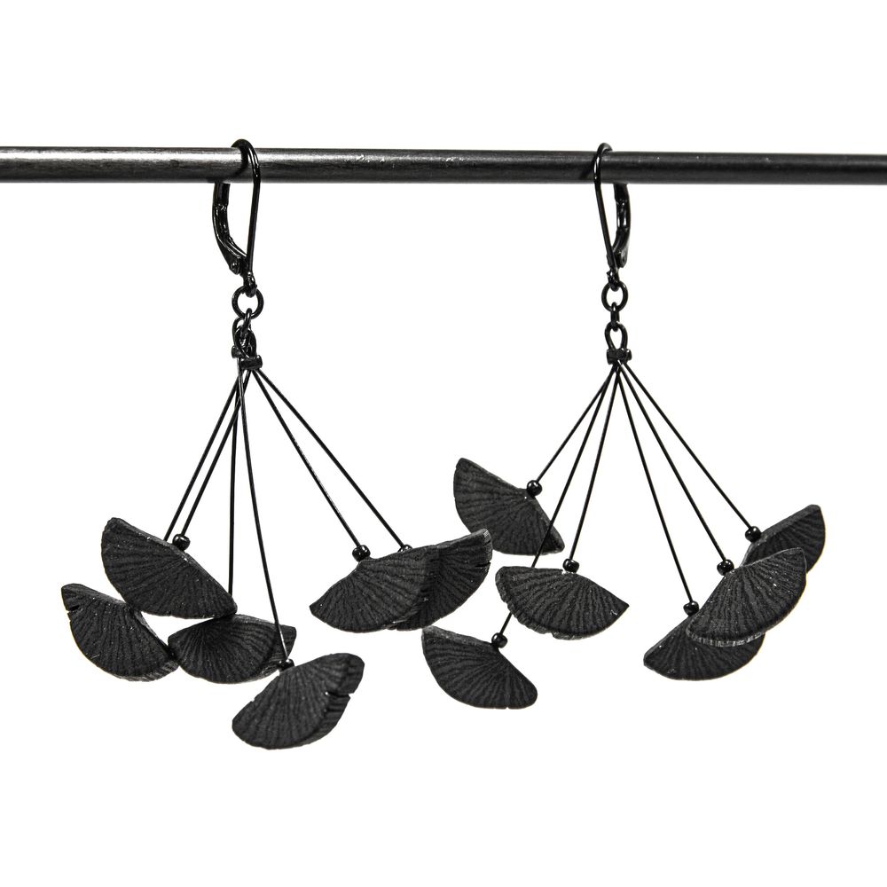 Bijoux - Collier & boucles d'oreilles KURO - CHARCOAL ESKIMEÏT