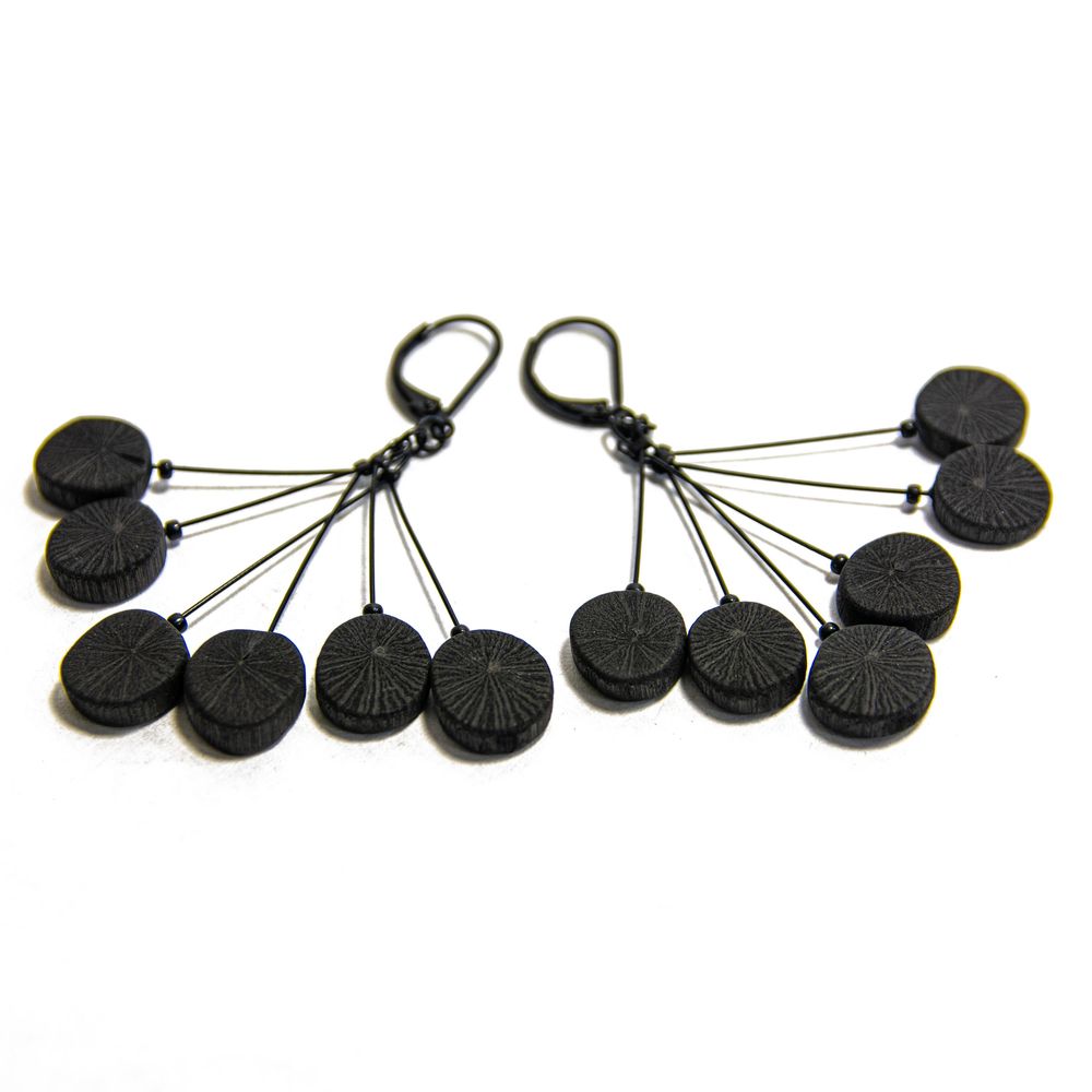 Bijoux - Collier & boucles d'oreilles KURO - CHARCOAL ESKIMEÏT