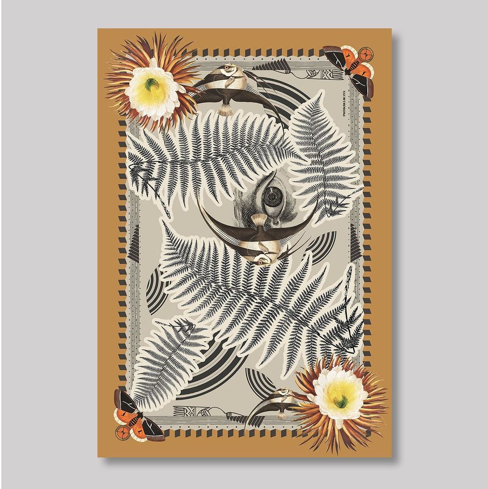 Sarongs - Pareo Poetic ferns - PATRICIA LAUZES