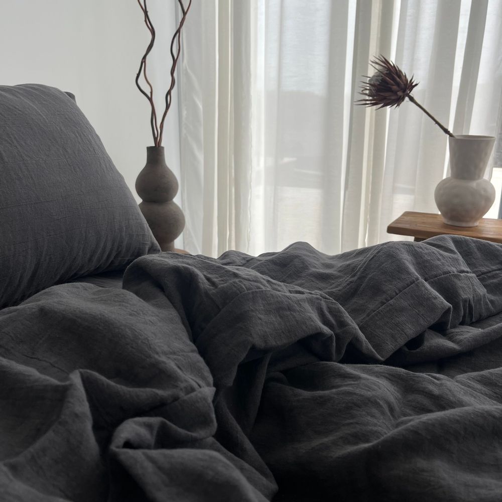 Linge de lit - Maestro Linen Duvet Cover Set - ANZA TEXTILE COMPANY
