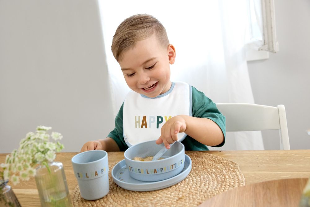 Children's mealtime - LÄSSIG Dish Set PP Happy Fruits - LASSIG GMBH