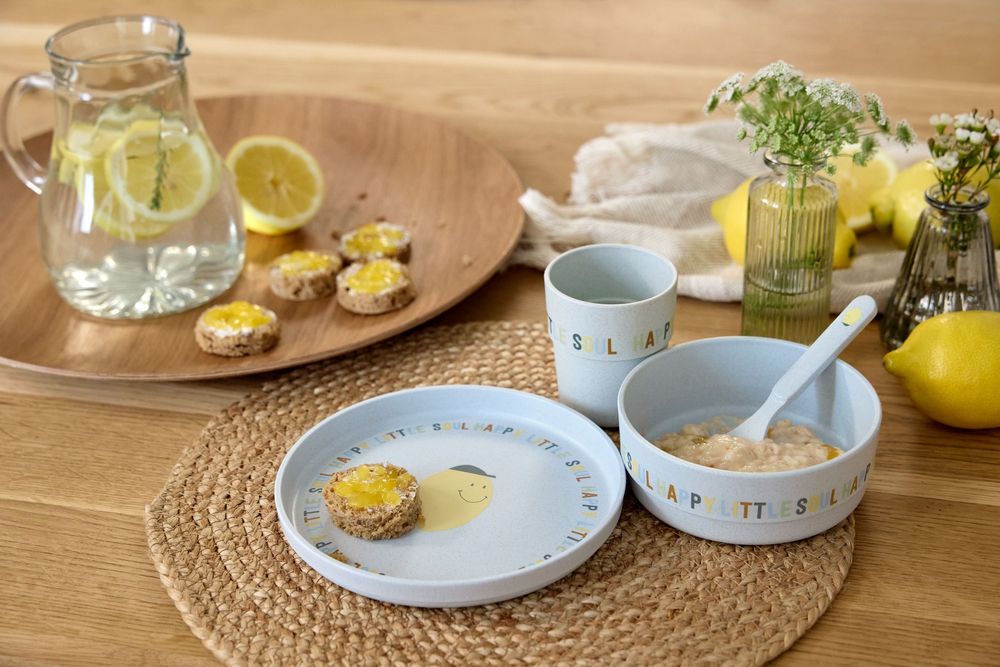 Children's mealtime - LÄSSIG Dish Set PP Happy Fruits - LASSIG GMBH