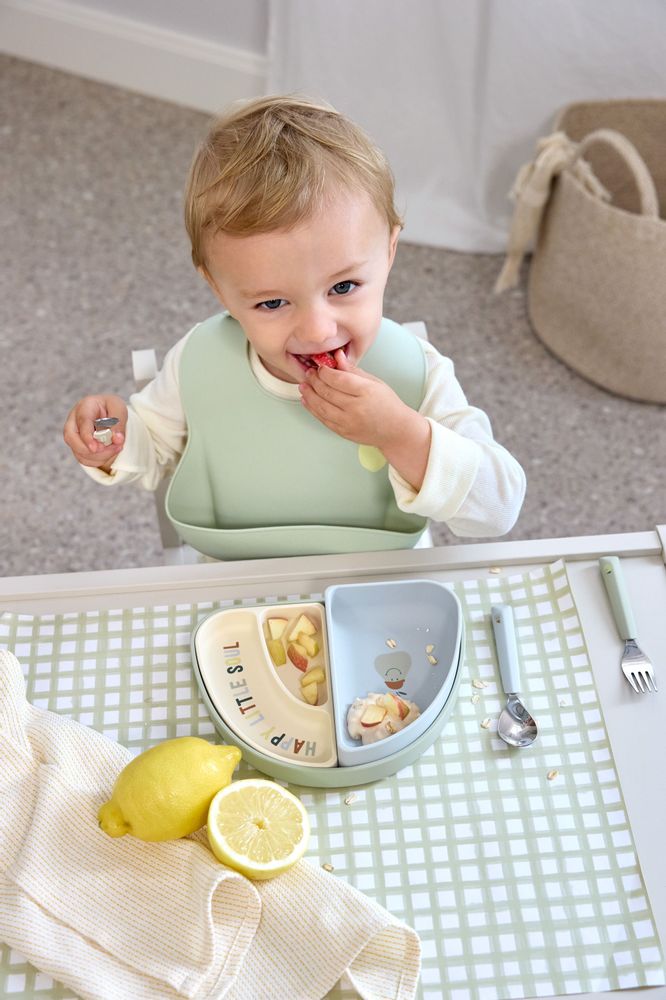 Repas pour enfant - LÄSSIG Set de vaisselle silicone Happy Fruits - LASSIG GMBH