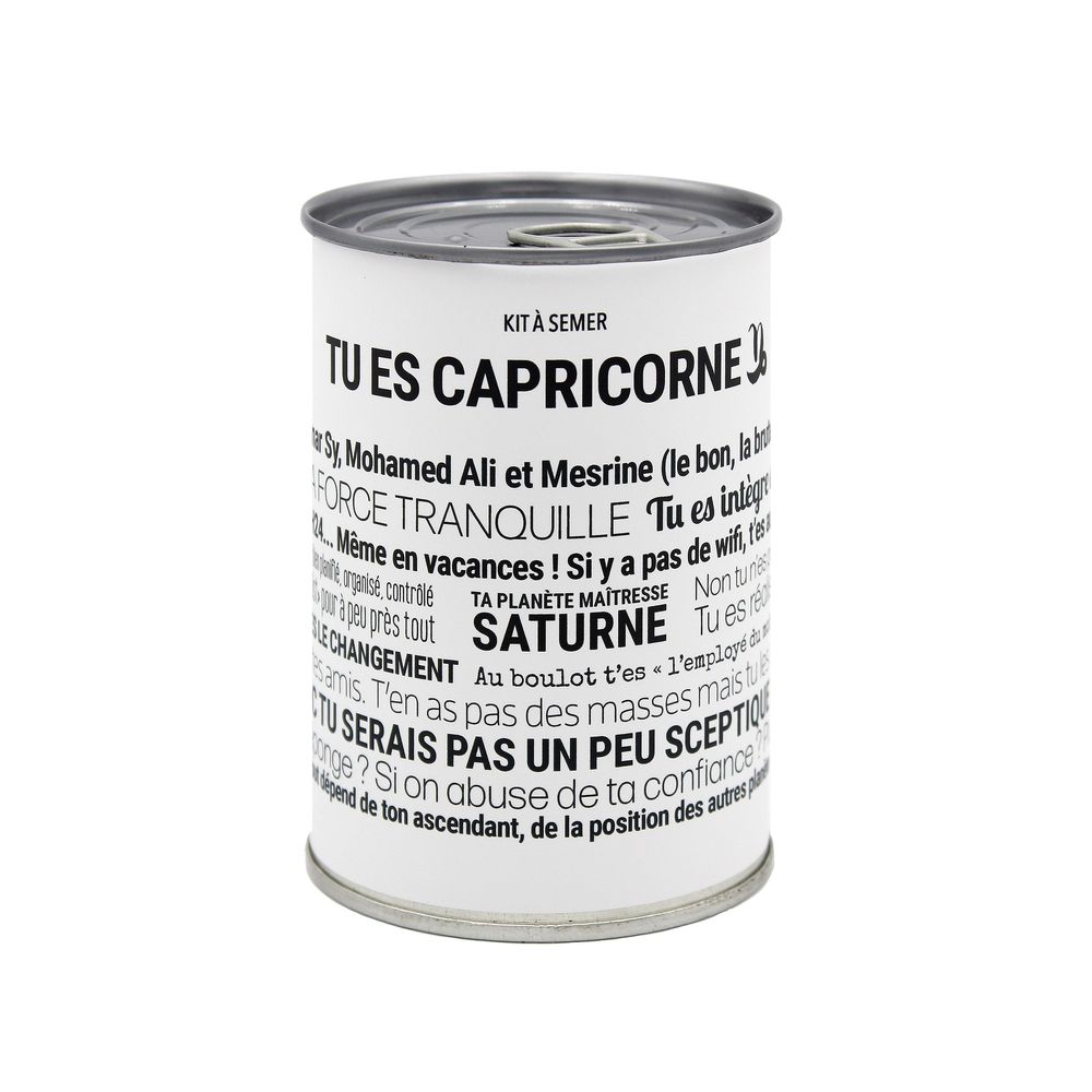 Gifts - Sowing kits\" Capricorn\” in collaboration with\ "Tout est dit\" - MAUVAISES GRAINES