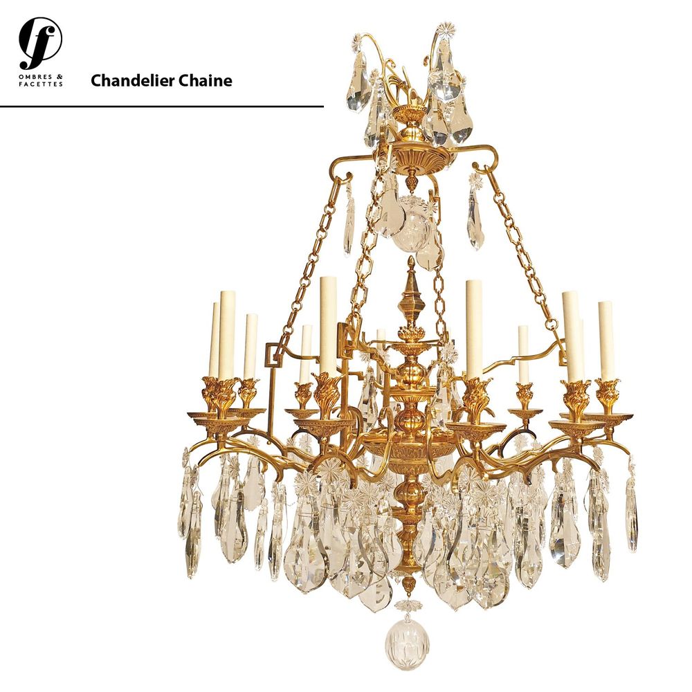 Wall lamps - Bronze chandeliers - OMBRES ET FACETTES