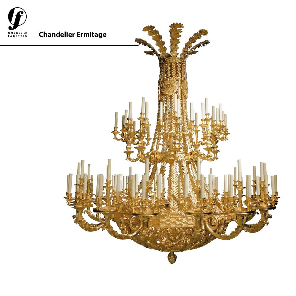 Wall lamps - Bronze chandeliers - OMBRES ET FACETTES