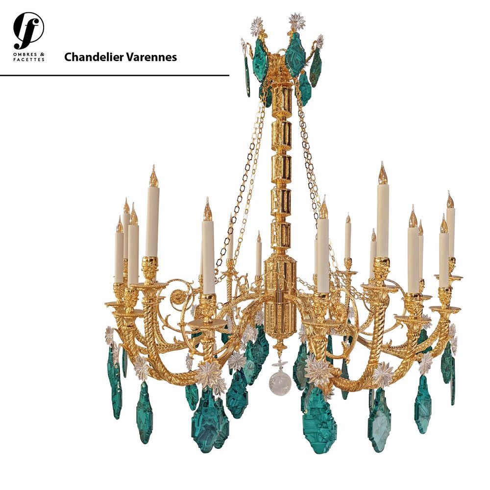 Wall lamps - Bronze chandeliers - OMBRES ET FACETTES