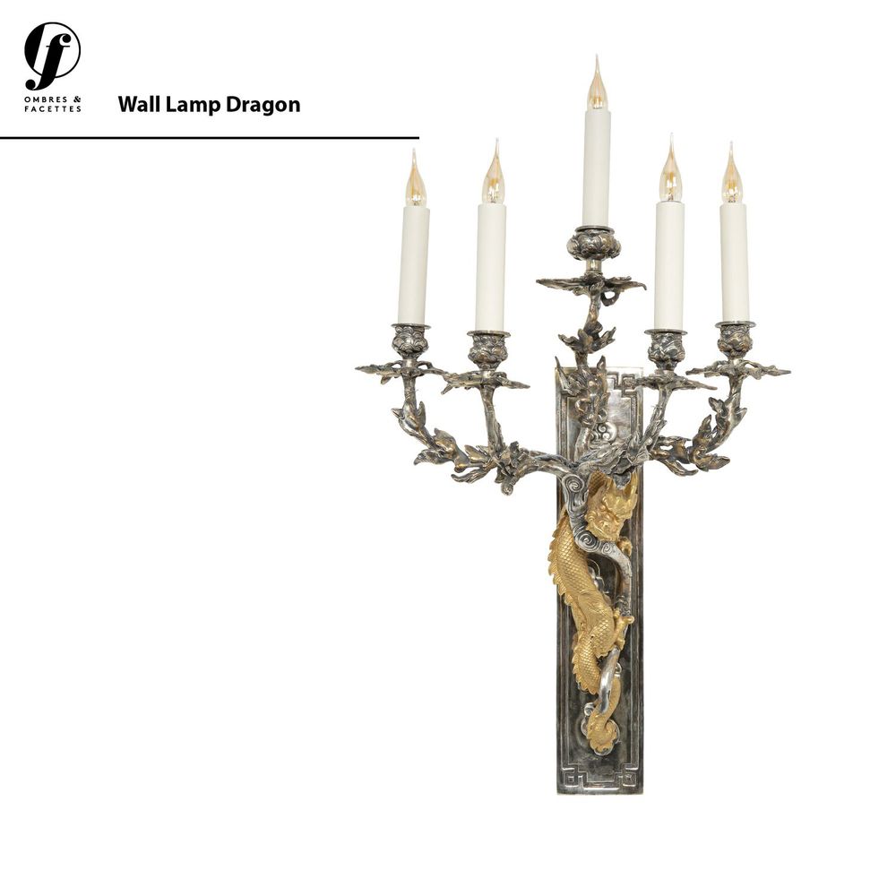 Decorative objects - Bronze wall lamp - OMBRES ET FACETTES