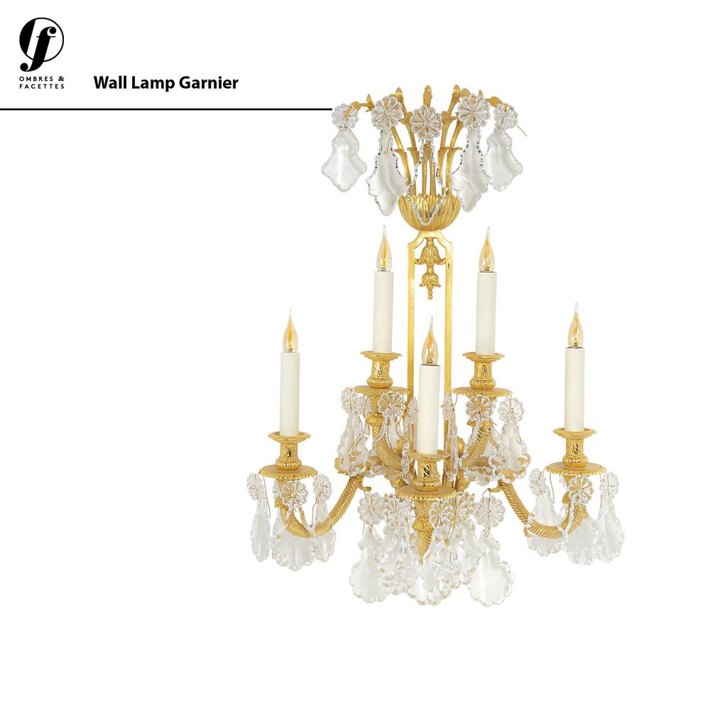 Decorative objects - Bronze wall lamp - OMBRES ET FACETTES