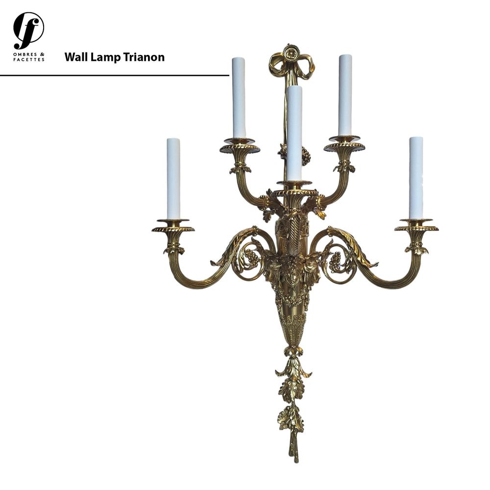 Decorative objects - Bronze wall lamp - OMBRES ET FACETTES