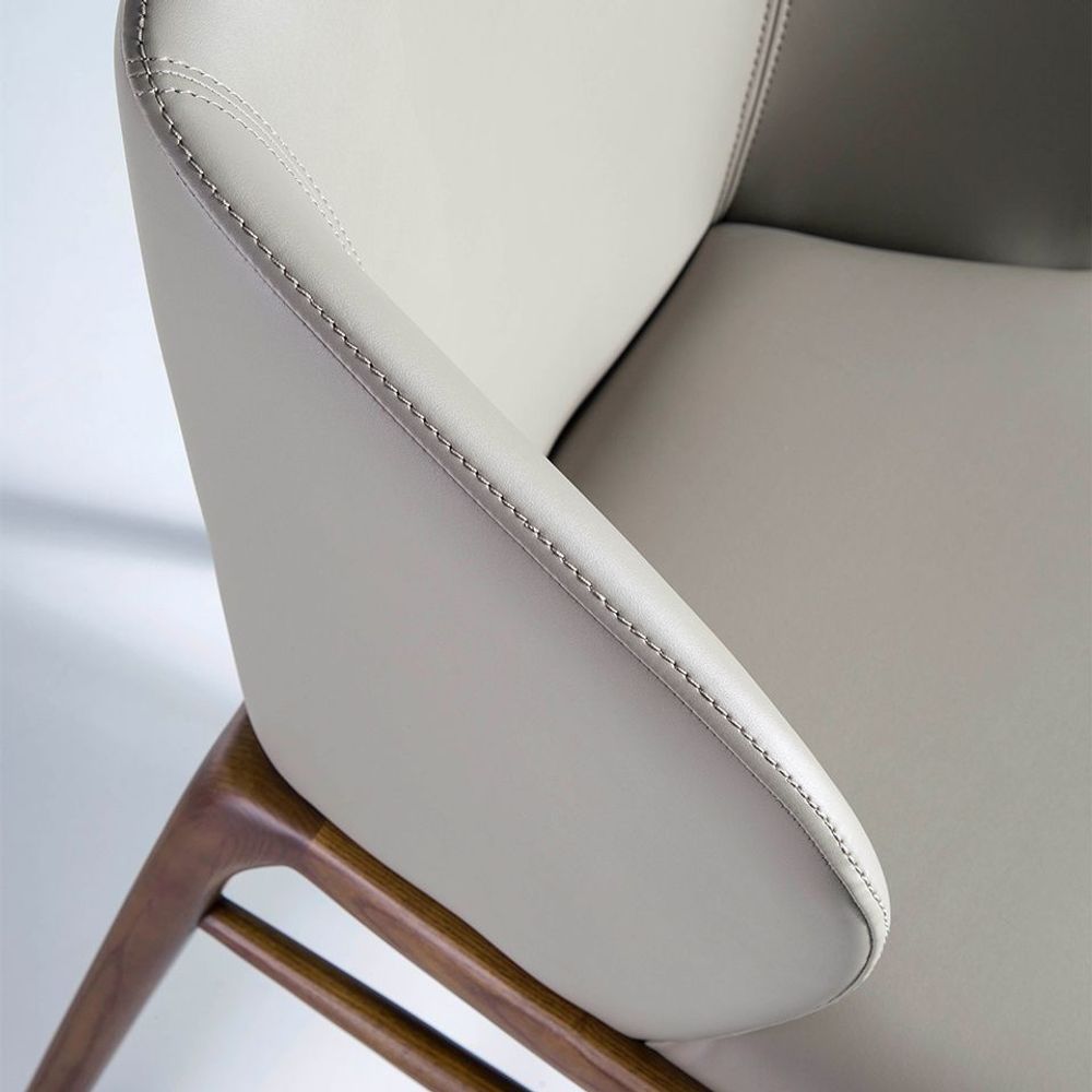 Chaises - Chaise de table à manger rembourrée en simili cuir - ANGEL CERDÁ