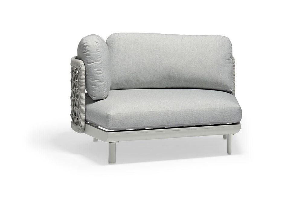 Lawn sofas - CLUB right armrest garden sofa - COUTURE JARDIN
