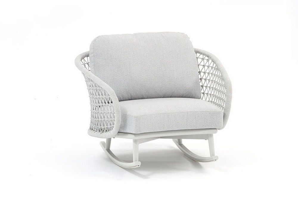 Lawn armchairs - CUDDLE rocking chair - COUTURE JARDIN