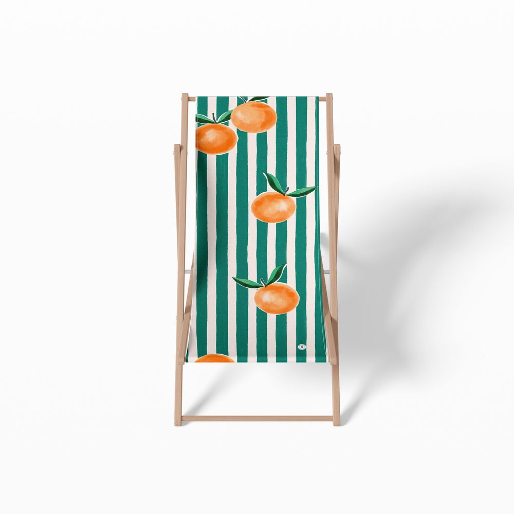 Deck chairs - CALA FIGUERA GREEN DECKCHAIR - THE NICE FLEET