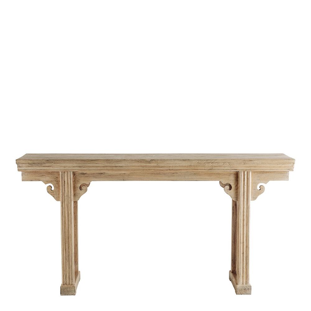 Console table - Console BAO recycled natural elm 180x45x90 - BLANC D'IVOIRE