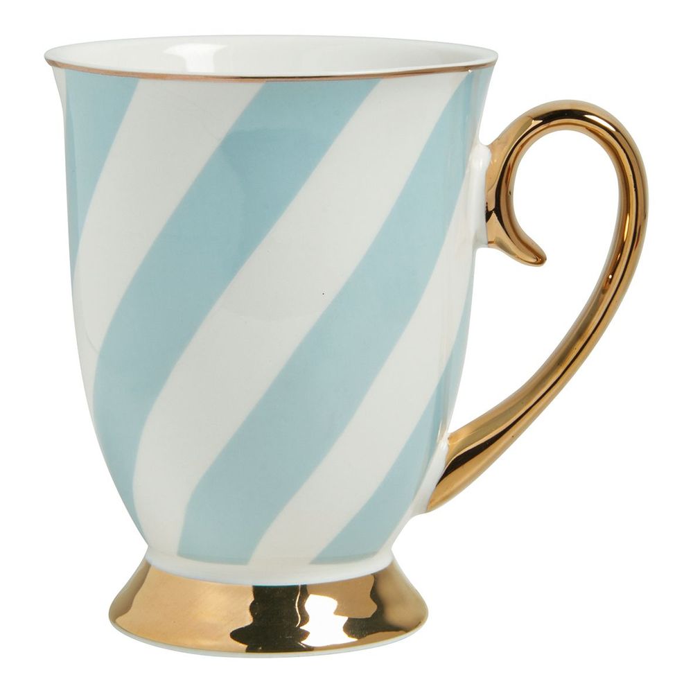 Mugs - Madame de Récamier mug with pastel stripes - 3 assorted - MATHILDE M.