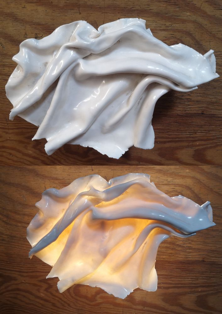 Appliques - DRAPE EN PORCELAINE - DORA STANCZEL