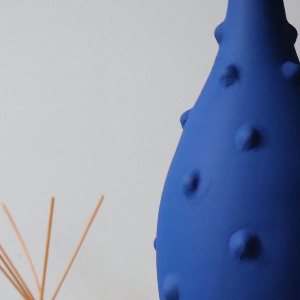 Vases - Timgad Vase - Matt Blue - MAISON MARMOL