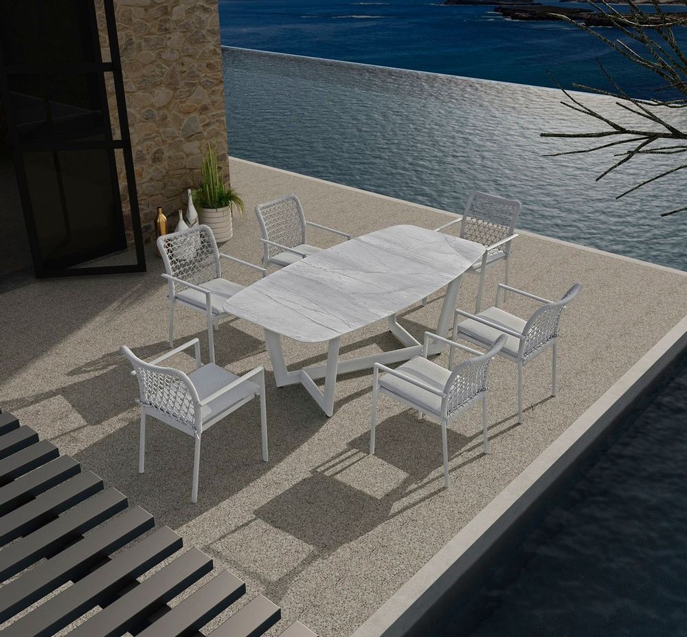 Lawn tables - CLUB garden dining set - COUTURE JARDIN