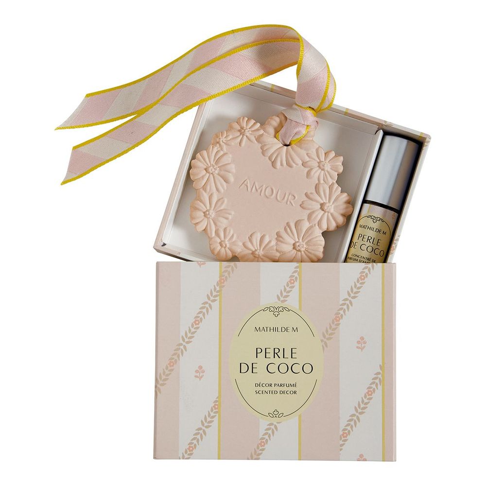 Coffrets et boîtes - Décor parfumé et concentré de parfum Bain de Soleil - Perle de Coco - MATHILDE M.