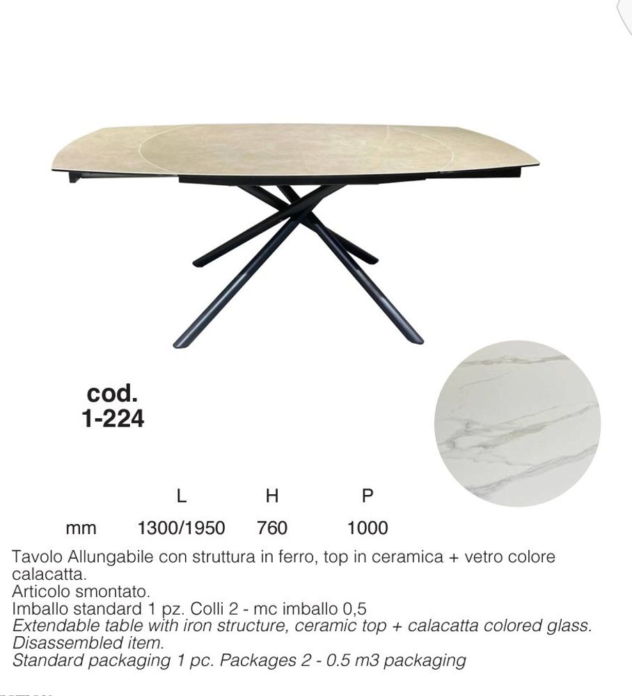 Dining Tables - CHALET - UNICO08
