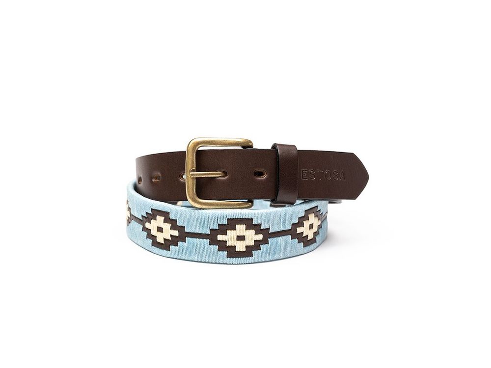 Leather goods - FUEGO - SKY BLUE & ECRU - ESTOSA