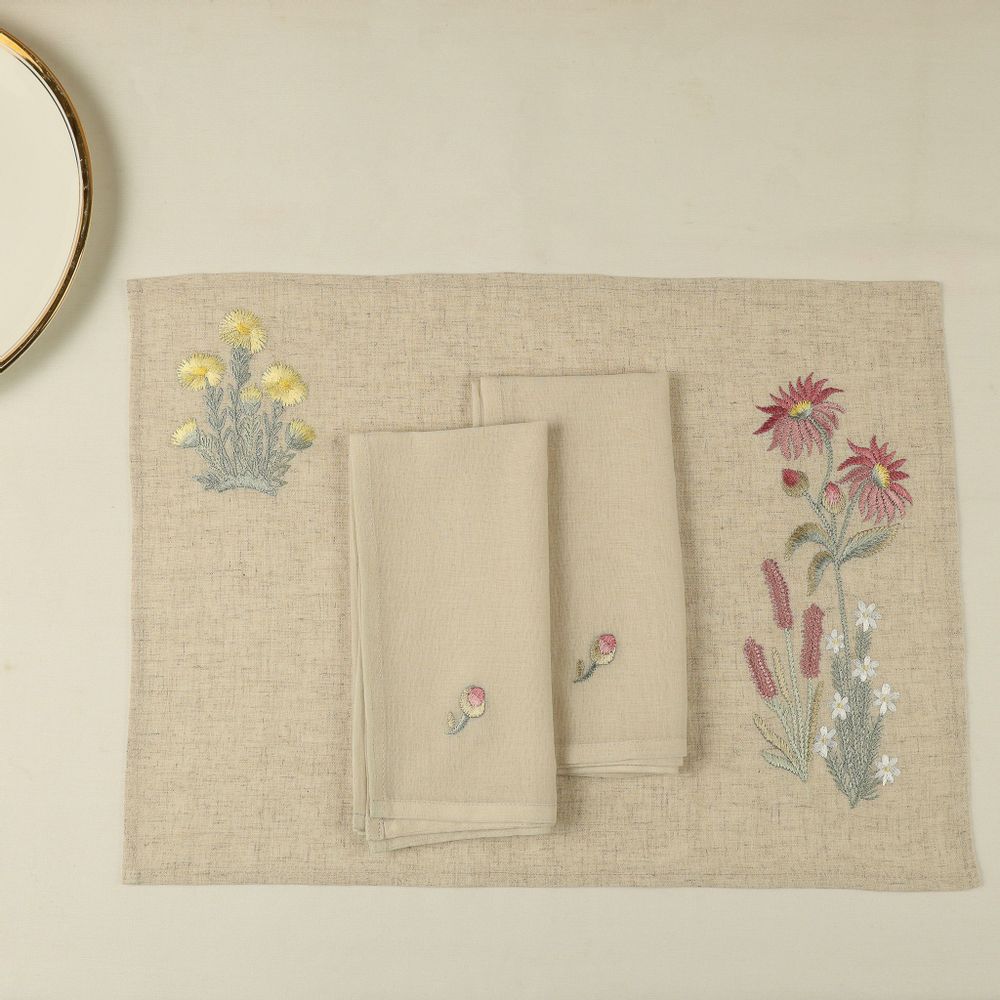 Table linen - Napkins - Enchanted Flower (set of 4) - NINÉH