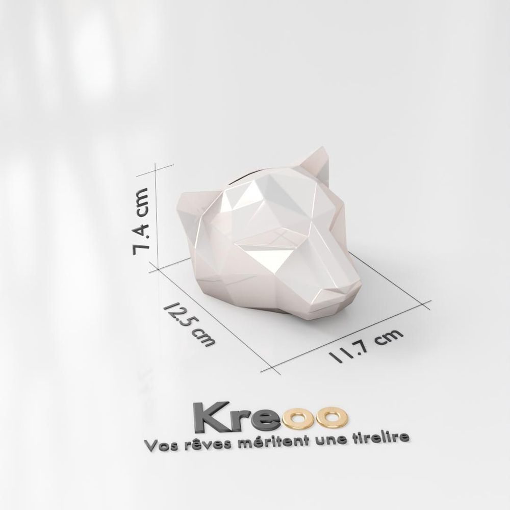 Céramique - Tirelire Origami Blanche - Édition Signature - KREOO