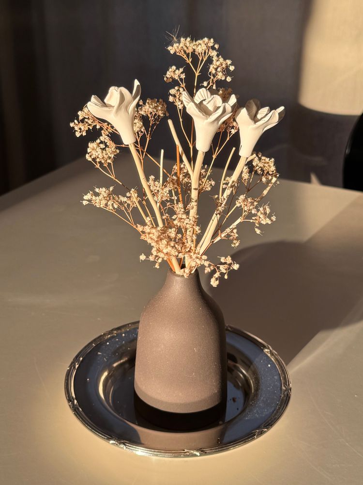 Décorations florales - vase diffuseur de parfum JOY - Diffuseur aromatique à bâtons céramique - ANOQ
