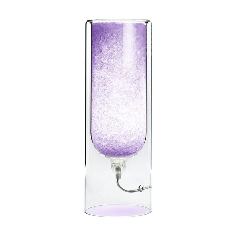 Lampes de table - Rocklumìna, lampe de table violette en sel italienne (UE UNIQUEMENT) - COKI