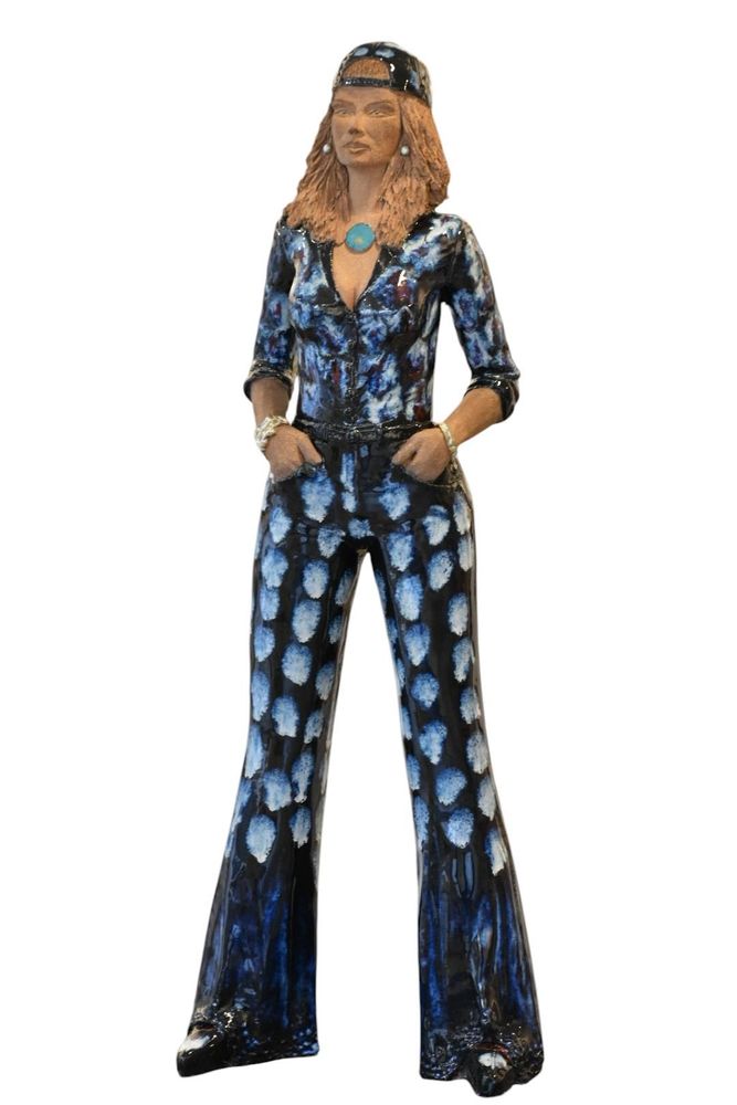 Sculptures, statuettes et miniatures - Elle sera Rock - OLIVIER BERTERO CÉRAMISTE